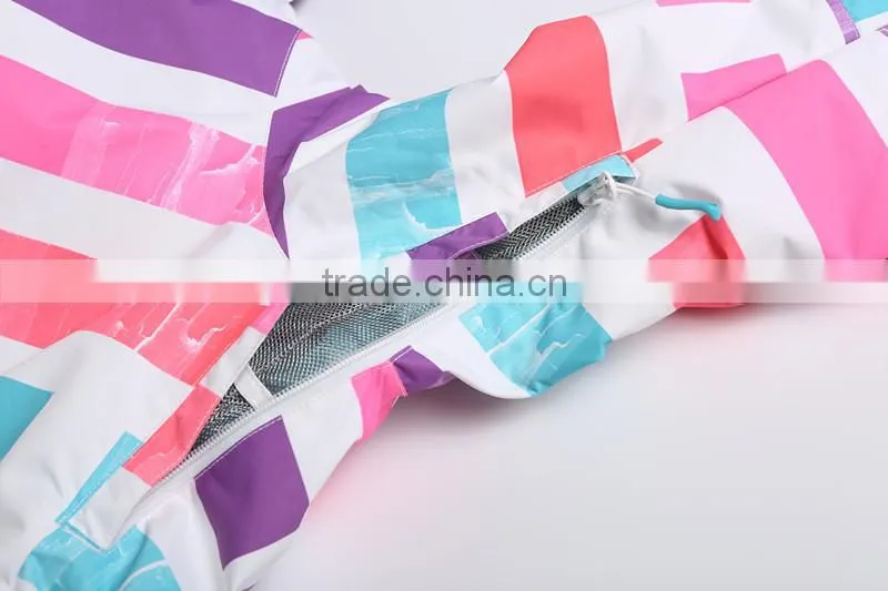 Allover print sublimation jacket snow clothing crane snow ski wear
