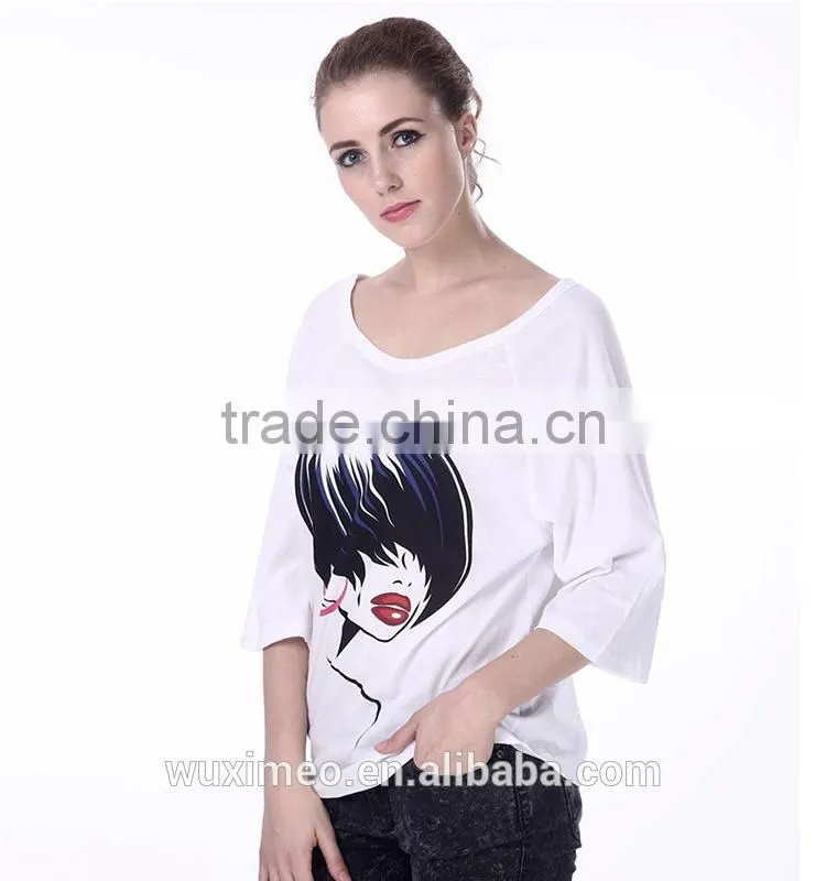Promotional cheap hot sale women cotton t shirt