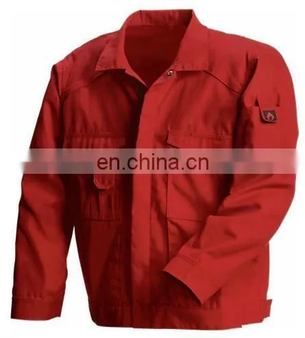 Supply OEM workwear 100%cotton safety flame resistant working garments