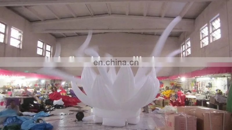 customized multicolor led lighting advertising small inflatable air dancer of flower