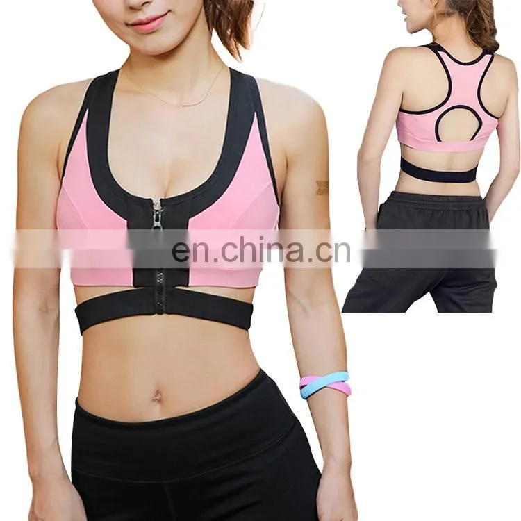 Oem Wholesale Women Push Up Pink Yoga Wear Sports Bra