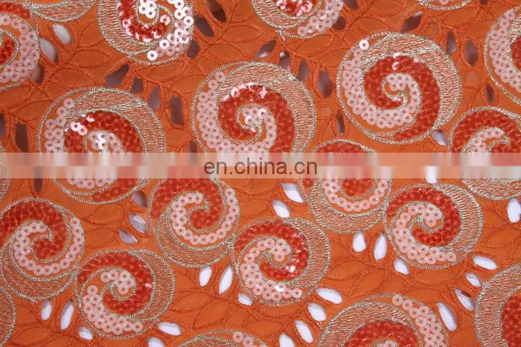 Best quality and fashionable embroidered organza lace fabric for party and tradtional wedding