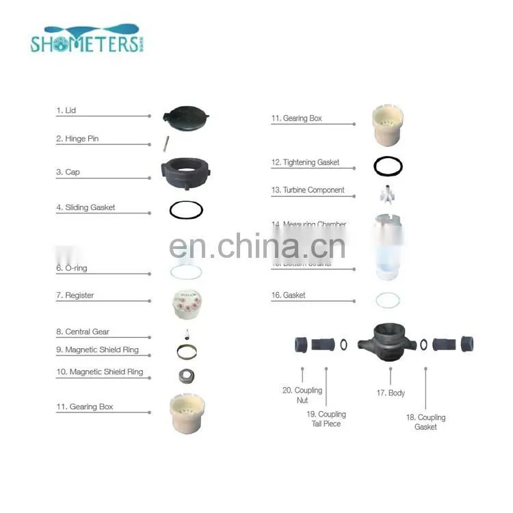 digital plastic pulses LGSG water flow meters pulse sensor