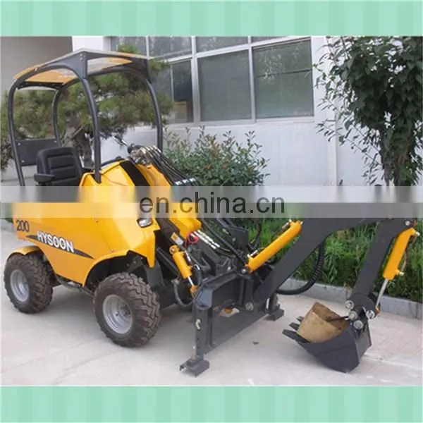 HYSOON hy200 mini garden tractor loader with hydraulic hammer