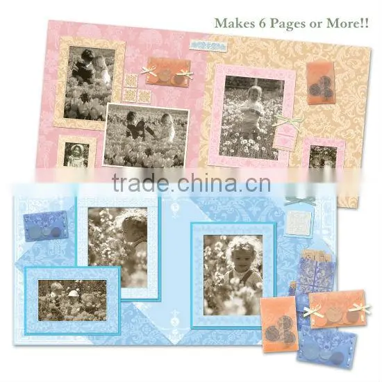 classic garden floral pattern ribbon scrapbooking