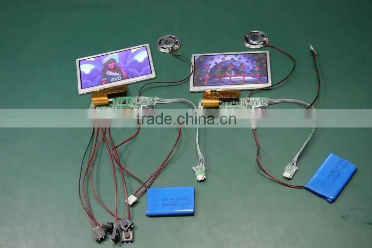 Display LCD video greeting card