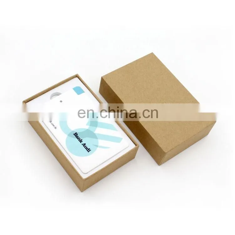 Custom logo gift rohs external portable card power bank 2600mAh