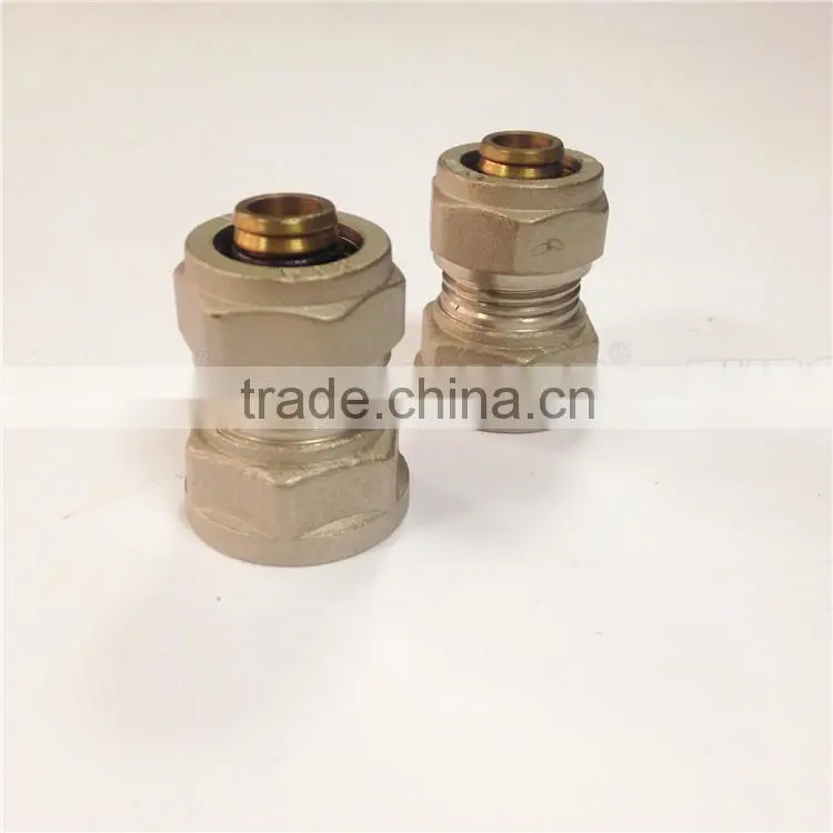 Profession compression coupling demountable brass screw fittings for PAP pipes