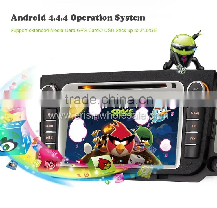 Erisin ES2506B Android 4.4.4 2 Din 7 inch Touch Screen Car DVD Player for Mercedes Smart