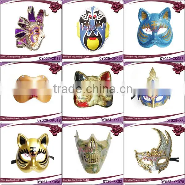 Cheap christmas feather decorative party eye mask for sale