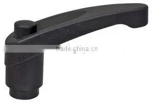 Black Thermoplastic Clamp Handle with Brass thread Insert