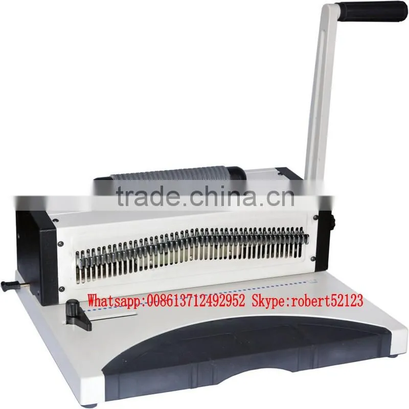 NanBo EC8702 Factory Cheapest Price Manual Punch Electric Bind Plastic Single Spiral Binding Machine