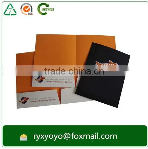 a4 customized company paper folding manual file folder