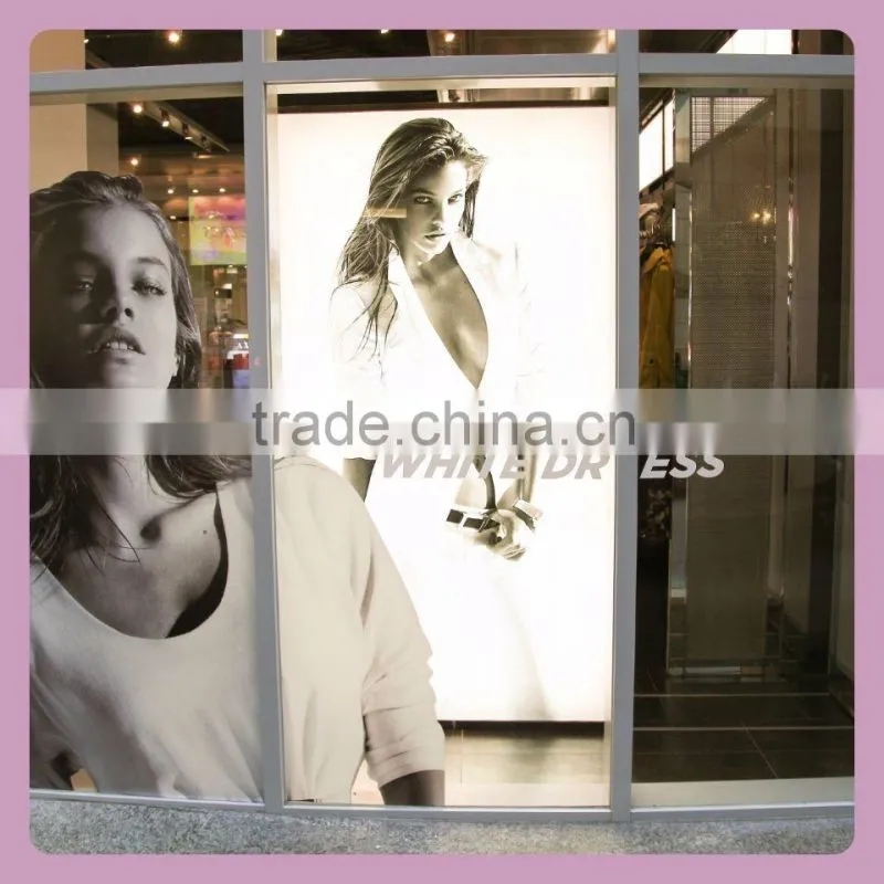 Double sided aluminum light frame advertising