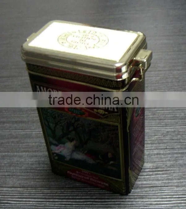 airtight tea tin box