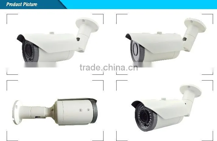 Network 1080P H.264 HD P2P Color SONY IMX322 Varifocal IR Bullet CCTV IP Camera IP66