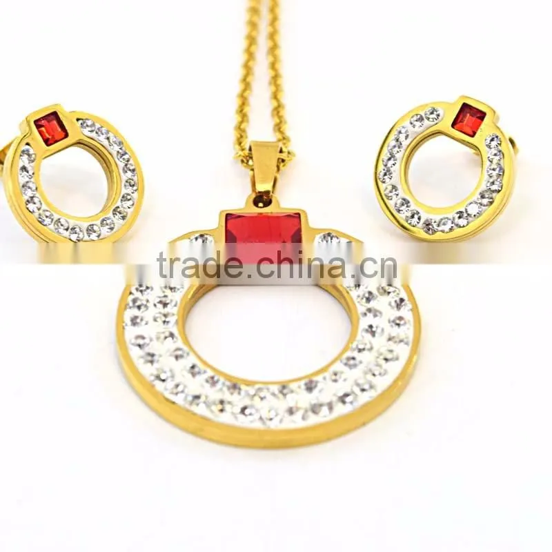 New round earring designs circle pendant fashionable jewelry