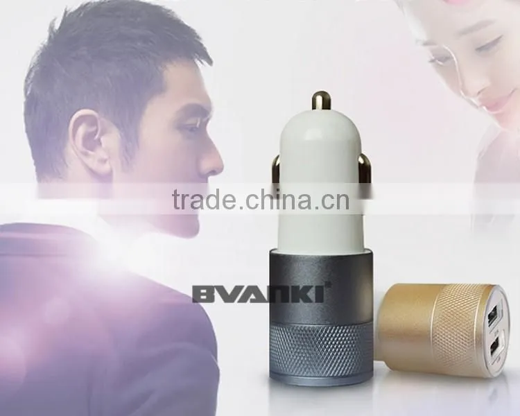 2016 New wholesale alibaba with high quality IC protecting vehicle automobile DC adapter 2 USB car charger bulk buy from china