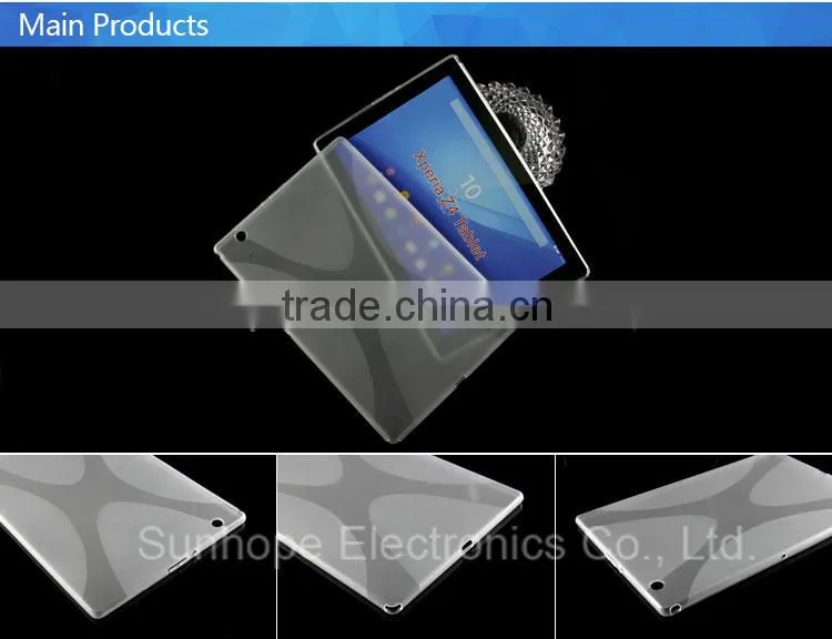 tpu soft gel back cover for Xperia Z4 Tablet SGP712 SGP712
