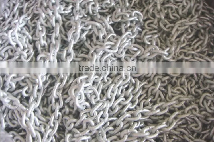 China factory link chain welded hot dip galvanized hardware link chain