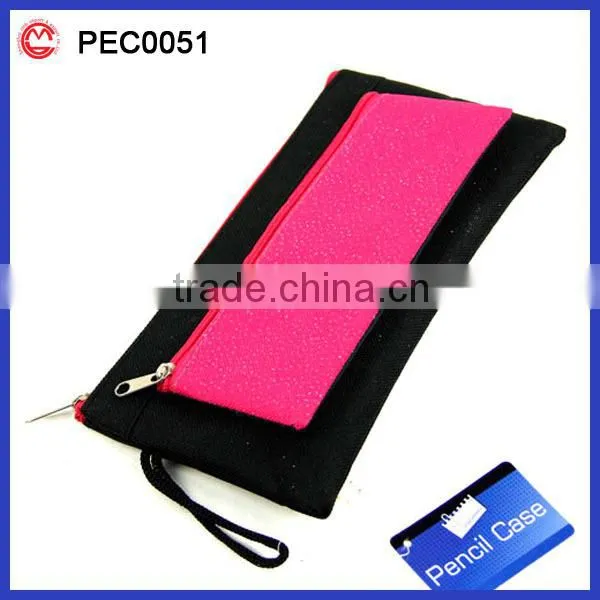 Black and Pink Student sublimation pencil case