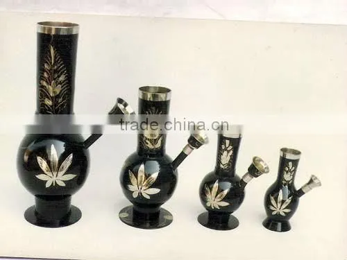 Decorative Glass & Metal Hukka