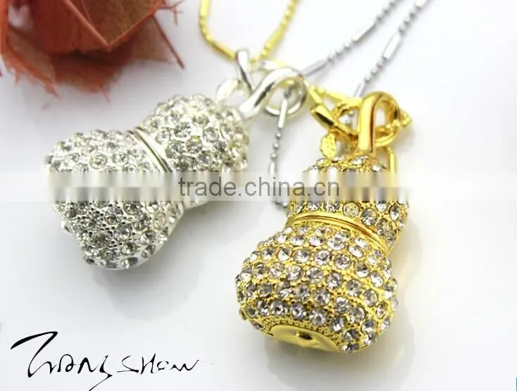 Crystal Jewellery 32GB USB in Silver Memory Stick
