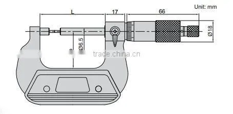 Precision Insize 3233-25BA spindle micrometer 0-25mm