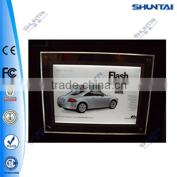 indoor acrylic led display light box tabletop