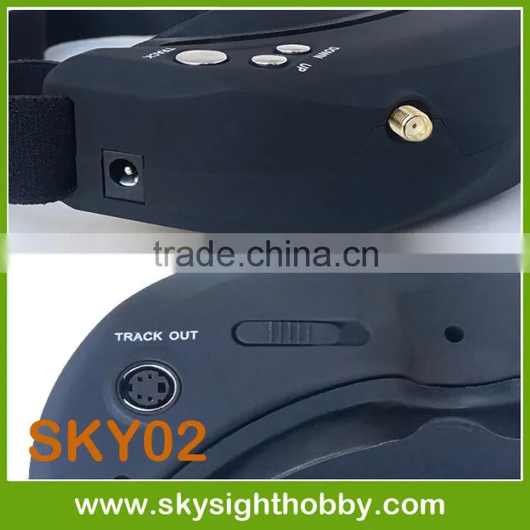 Skyzone SKY02 Diversity receiver V2 AIO head tracking and camera FPV 40CH 5.8G Built-in 3D/ 2D mode Goggles RC Toy Low shipping