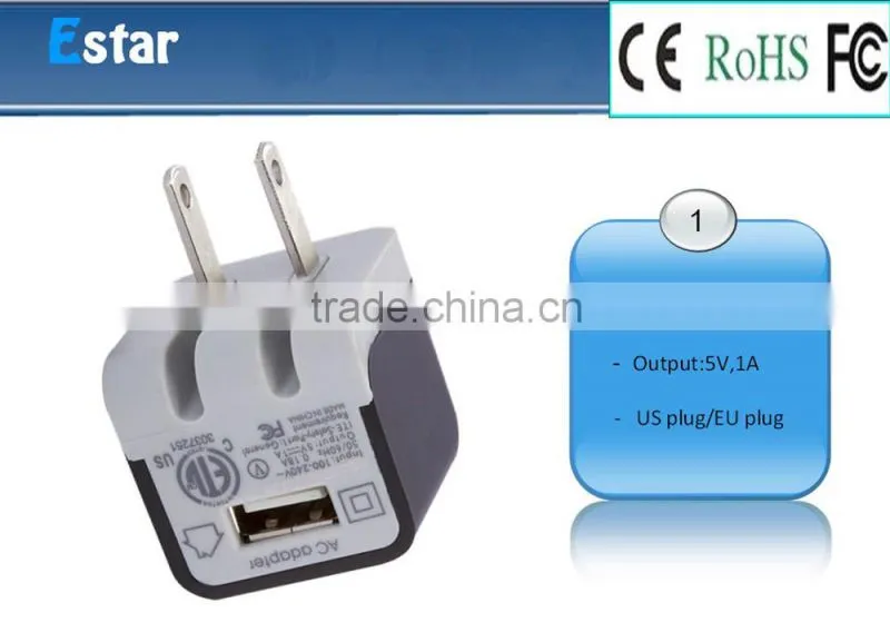 New arrival! EU plug mini USB travel wall charger for smart phone