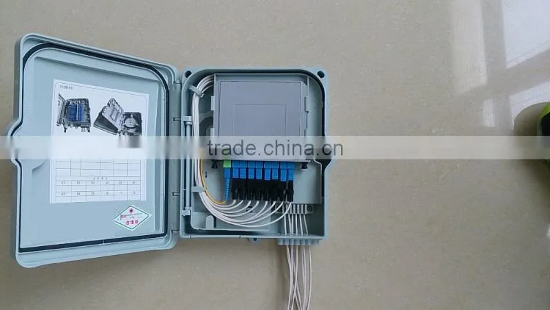 china new products 1*8 FTTH outdoor fiber optic termination box