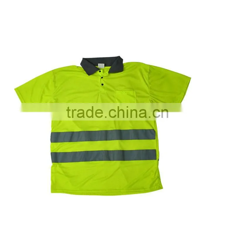 Custom High Visibility Safety Polo T-shirt