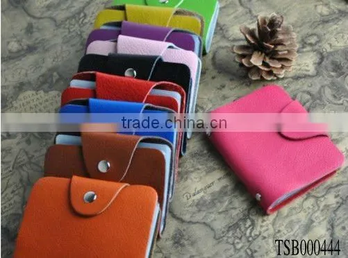 new arrival hot sale various colors leather business card holder