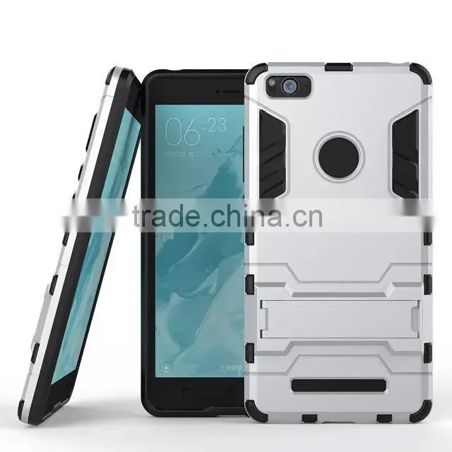 Newest Design For Xiaomi 4C Rubber Gel Back Stand Case MT-4905