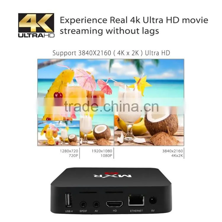 Newest model MXR Rockchip RK3229 Quad core Android 5.1 Smart TV BOX support www youtube com watch wifi TV BOX