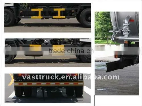 Dongfeng vacuum sewage suction truck 170HP 3-15cbm factory driectly sale