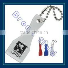 3D Promotional cheap plastic keychain for Lottery Scraper