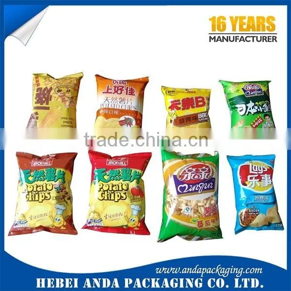 Gravure Printing Potato Chips Bag Plastic Packaging Bag/ Snack Food Aluminum Foil Bag/ Cookie Potato Chips Packaging Material