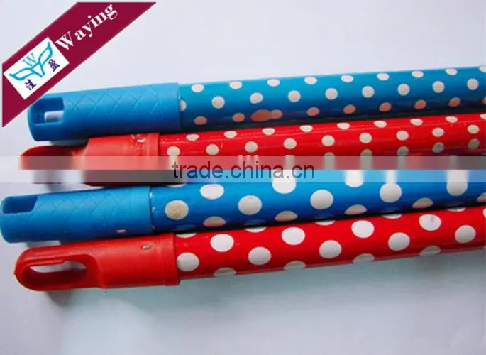 Long Straight Painted wooden mop stick handle