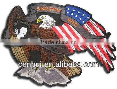 Custom good quality garment use embroidery shoulder board knot badge for uniform