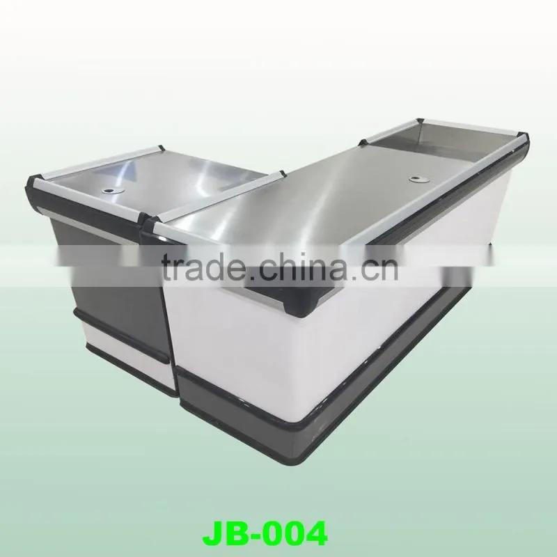 stainless steel retail checkout counter