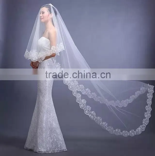 Hot Selling One Layer Lace Bridal Veils