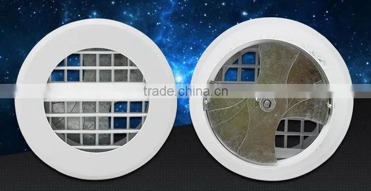 Air conditioner round air grille with damper