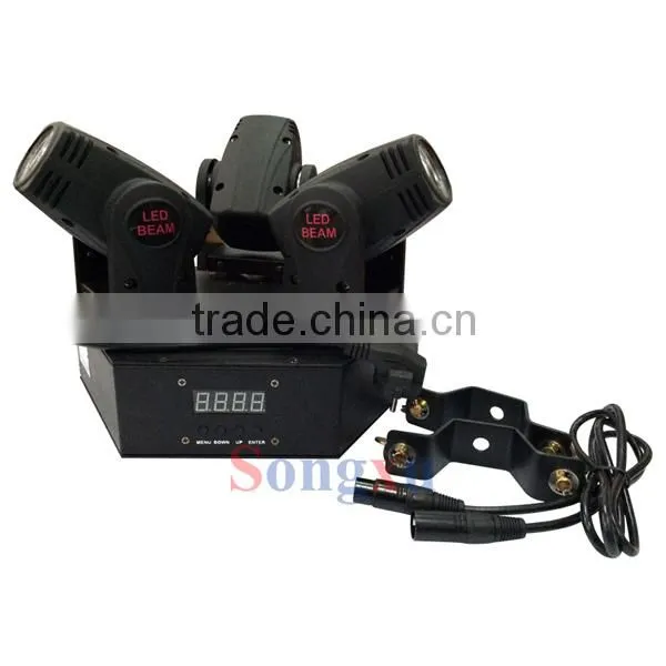 3 heads 3X10W led moving head used stage lighting for sale