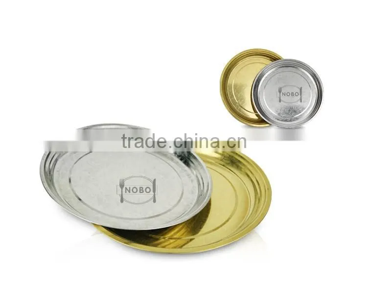 Wholesale Metal Material Stainless Steel Gold and Silver Charger Plates