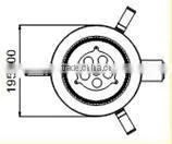 with reflector led downlight 6*1W
