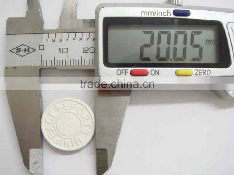 20mm white engraved customer logo snap button for man clothing