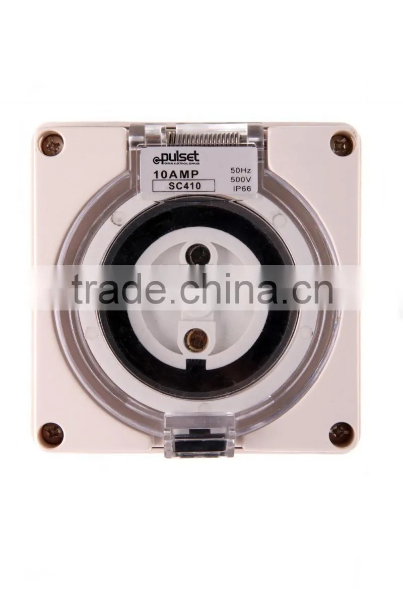 Three Phase 4 Round Pin Socket 50A (Resistive Orange)