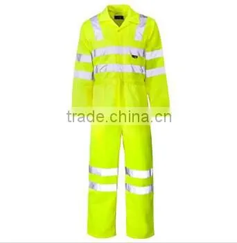 EN20471 2016 Green 100% Polyester 3M Reflective Raincoat